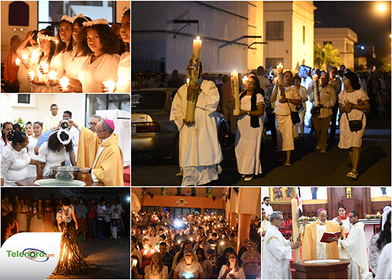 Catedral Santa Ana SFM celebra la Vigilia Pascual