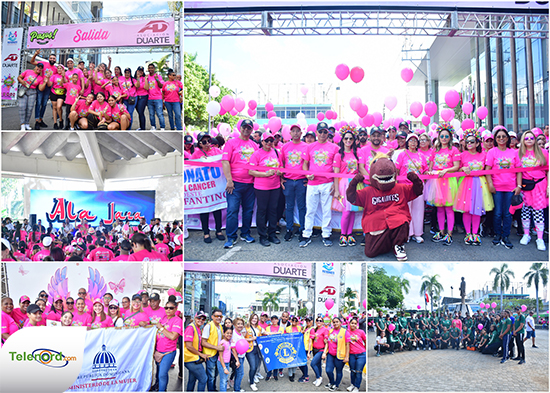 Gran caminata anual congrega a cientos de personas en SFM apoyando lucha contra el cáncer