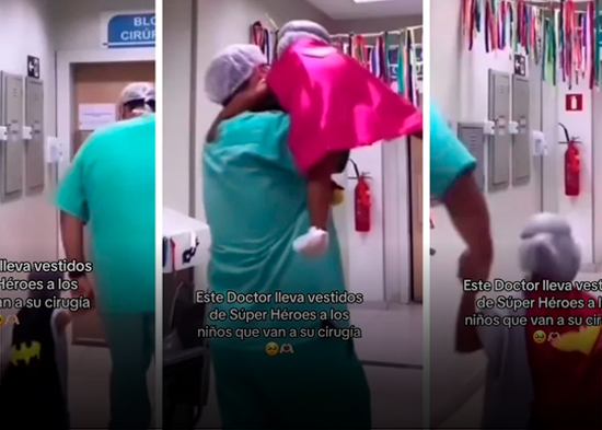 El doctor que viste a los niños de superhéroes para llevarlos a cirugía que se hizo viral en las redes