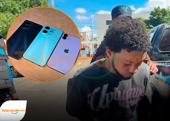 Policía Nacional apresa a reconocido "ladrón de celulares" en SFM
