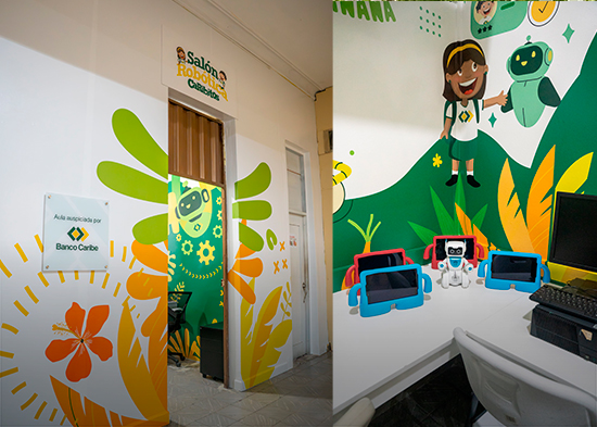 Banco Caribe dona Aula STEM a Acción Callejera en Santiago, impactando a más de 150 niños y adolescentes