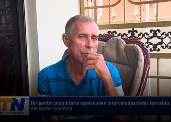 Dirigente comunitario espera sean intervenidas todas las calles del sector Espínola