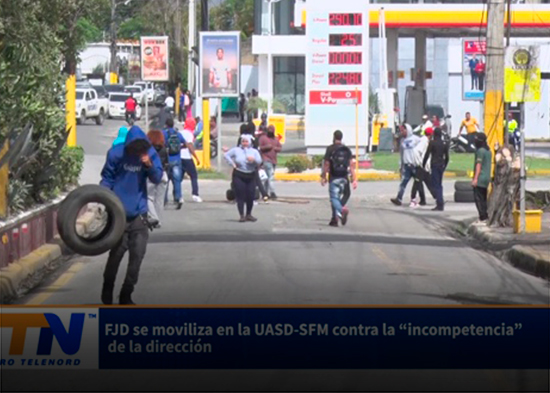 FJD se moviliza en la UASD SFM contra la “incompetencia” de la dirección