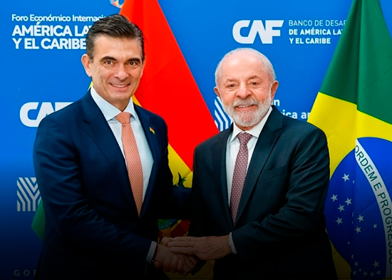 Presidentes Lula y Paz firman cinco acuerdos