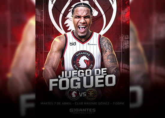 Gigantes jugarán partido de pretemporada en el club Máximo Gómez