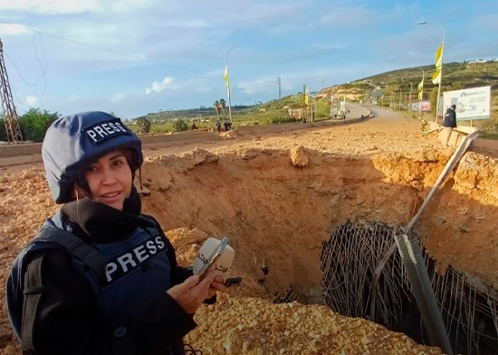 Dos muertos, incluyendo una periodista libanesa, en ataque israelí