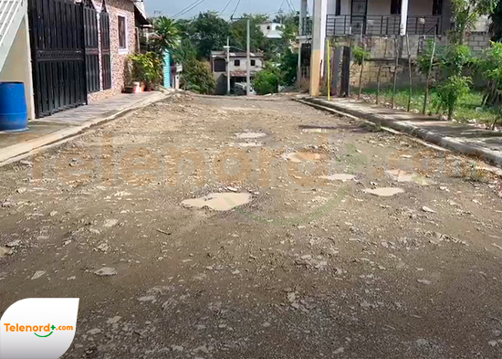 Denuncian las malas condiciones de las calles en el sector Los Toros de SFM