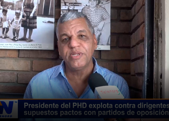 Presidente del PHD explota contra dirigentes por supuestos pactos con partidos de oposición