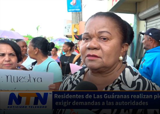 Residentes de Las Guáranas realizan piquete para exigir demandas a las autoridades