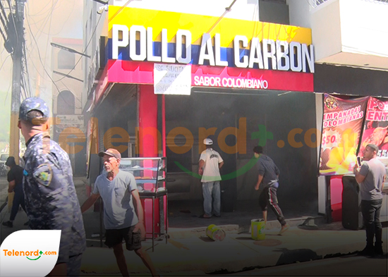 Incendio afecta negocio de comida en la avenida Libertad SFM