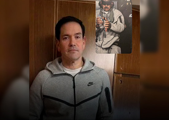 Marco Rubio aparece con la ropa deportiva que llevaba Nicolás Maduro durante su captura