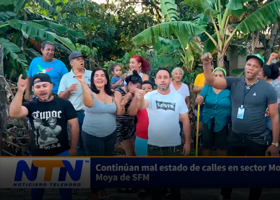 Continúan mal estado de calles en sector Monseñor Moya de SFM