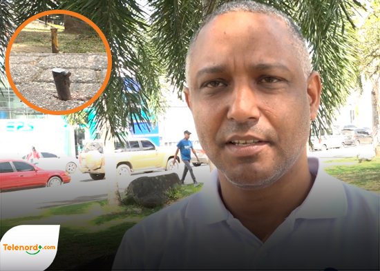 Tornillos en el Parque Duarte SFM provocan inconvenientes a ciudadanos