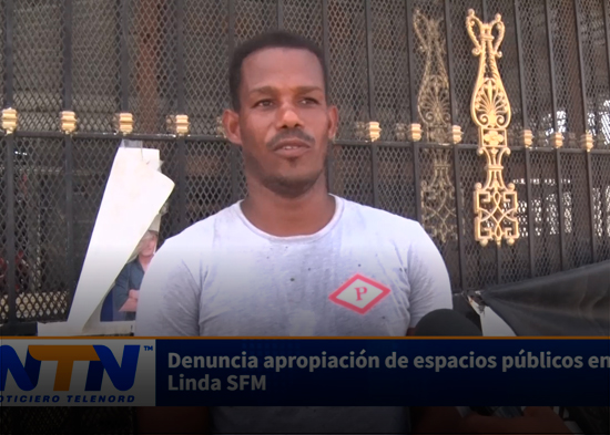 Denuncia apropiación de espacios públicos en Villa Linda SFM