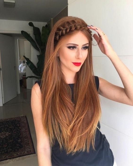 Peinados bonitos con trenza para las mujeres que les gusta traer el cabello  suelto